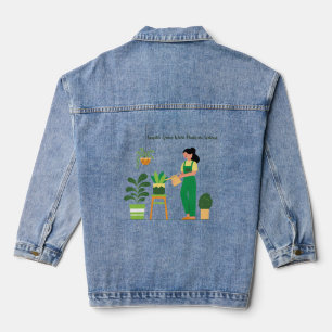Veste En Jean Je Viens D'Accueillir Mes Plantes