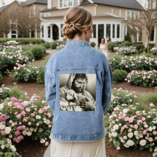 Veste En Jean JESUS Bon Pasteur Chrétien