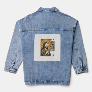 Veste En Jean Jésus Faux Vérifié Coche Arnaque Troll Social Hu