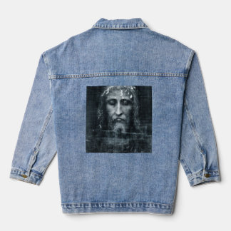 Veste en jean Jésus Visage
