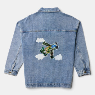 Veste En Jean Jet d'armée