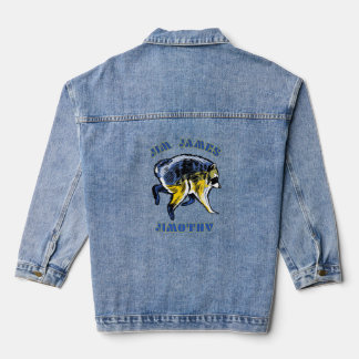 Veste En Jean Jim James Jimothy Pop Art Raccoon Design