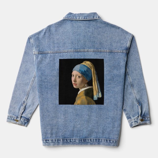 Veste En Jean Johannes Vermeer - Fille avec une oreille perle (Verso)