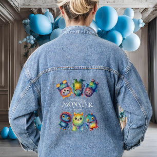 Veste En Jean Joli Couleur Des Petits Monstres Anniversaire Mama
