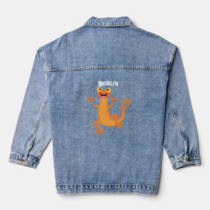 Veste En Jean Joli triton orangé joyeux