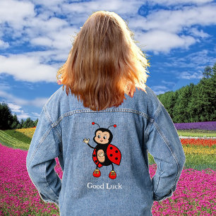 Veste En Jean Jolie coccinelle bonne chance