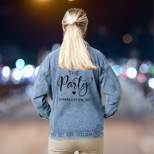 Veste En Jean Jolie Fête de Fiançailles à Charleston