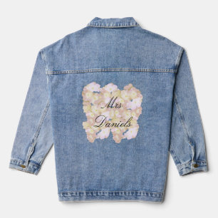 Veste En Jean Jolie personnalisation florale