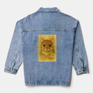 Veste En Jean Jolie petite souris curieuse 