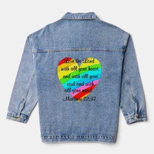 VESTE EN JEAN JOLIE RAINBOW MATTHEW 22:37 TEE - SHIRTS ET VÊTEME