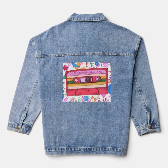 Veste En Jean Jouer quelque chose de Cool Epic Music Mixtape Art (Verso)