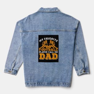 Veste En Jean Joueur de football vintage - Retro style de footba