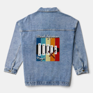 Veste En Jean Joueur Xylophoniste Rétro Fier