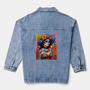 Veste En Jean Jour coloré de la beauté morte Tee Tee