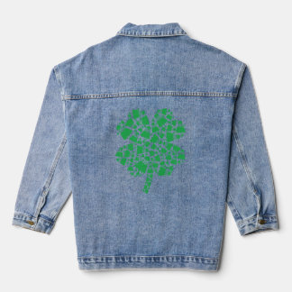 Veste En Jean Jour de la Saint Patrick Leaf C Lucky Badminton