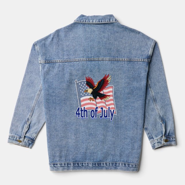 Veste En Jean Jour de l'indépendance (Verso)