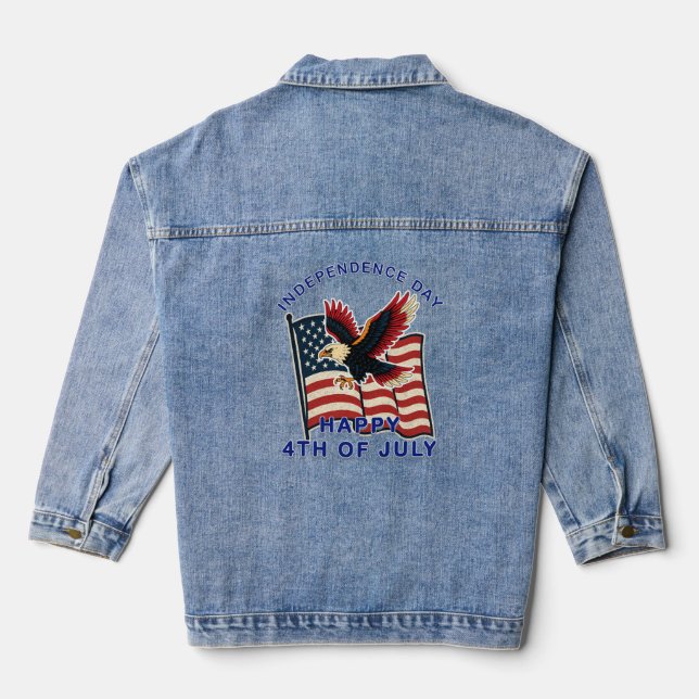 Veste En Jean Jour de l'indépendance (Verso)