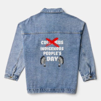 Veste En Jean Jour des peuples autochtones Pas Columbus Jour Tri