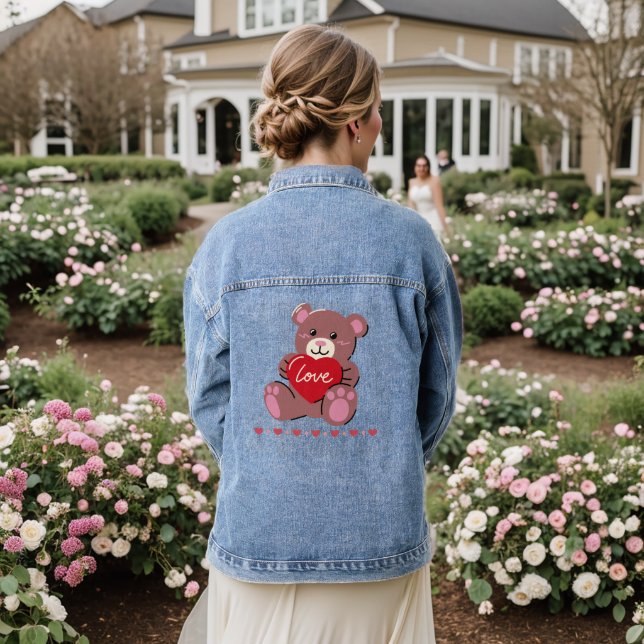 Veste En Jean Joyeuse Saint-Valentin (Mariage Retour)
