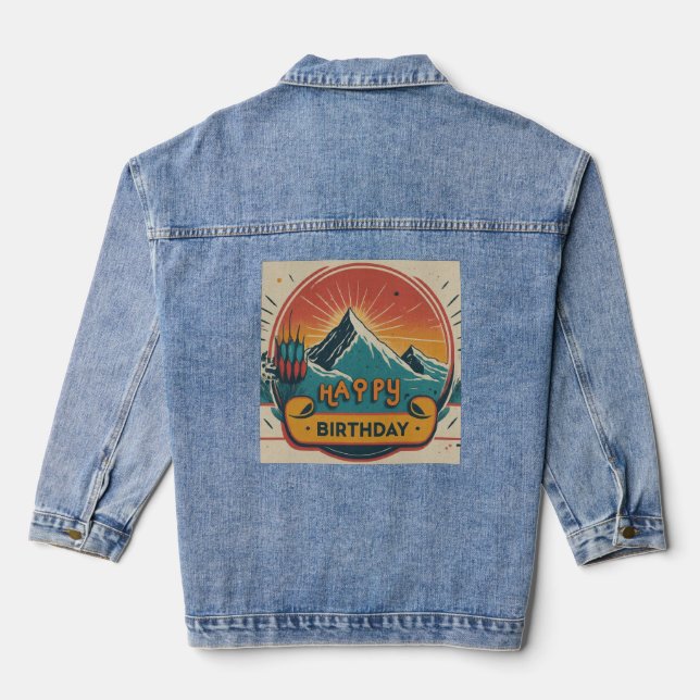 Veste En Jean Joyeux anniversaire (Verso)