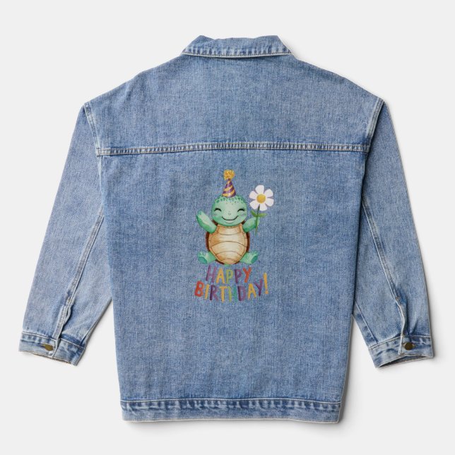 Veste En Jean Joyeux anniversaire (Verso)