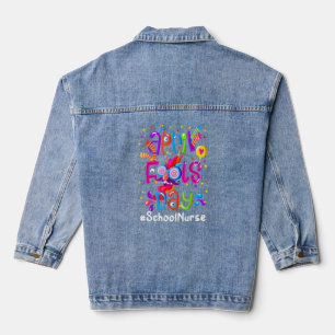 Veste En Jean Joyeux April Fool's Day 1er avril 2022 infirmière 