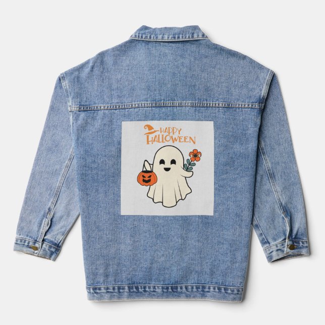 Veste En Jean Joyeux Halloween (Verso)