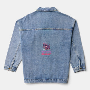 Veste En Jean Joyeux HIPPO HOORAY MOO DENG Hippo Thème Zoo F