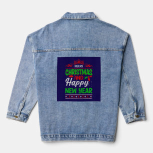 Veste En Jean Joyeux Noël Et Joyeux Nouvel An-61064