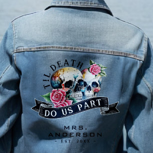 Veste En Jean Jusqu'à la mort Faisons-nous partie Skulls & Roses