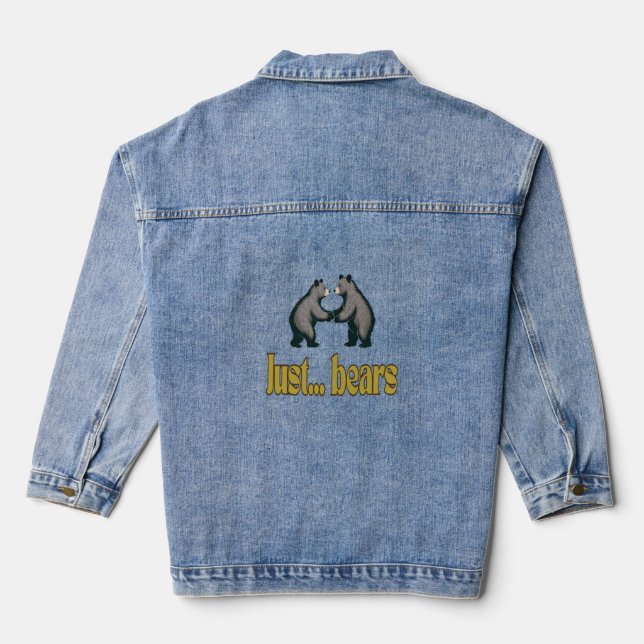 VESTE EN JEAN JUSTE DES OURS (Verso)