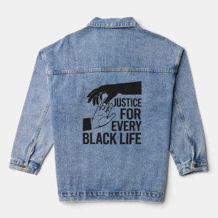 Veste En Jean Justice sociale pour les communautés noires