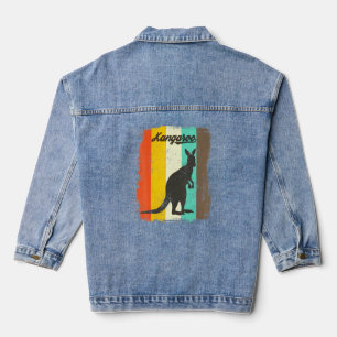 Veste En Jean Kangaroo Retro les années 70 Vintage animal mignon