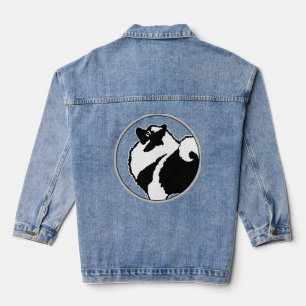 Veste En Jean Keeshond Graphics - Cute Original Chig Art