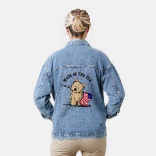 Veste En Jean KiniArt USA Cairn Terrier