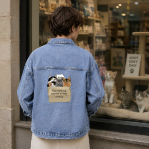 Veste En Jean Kit de démarrage de Dame de Chat