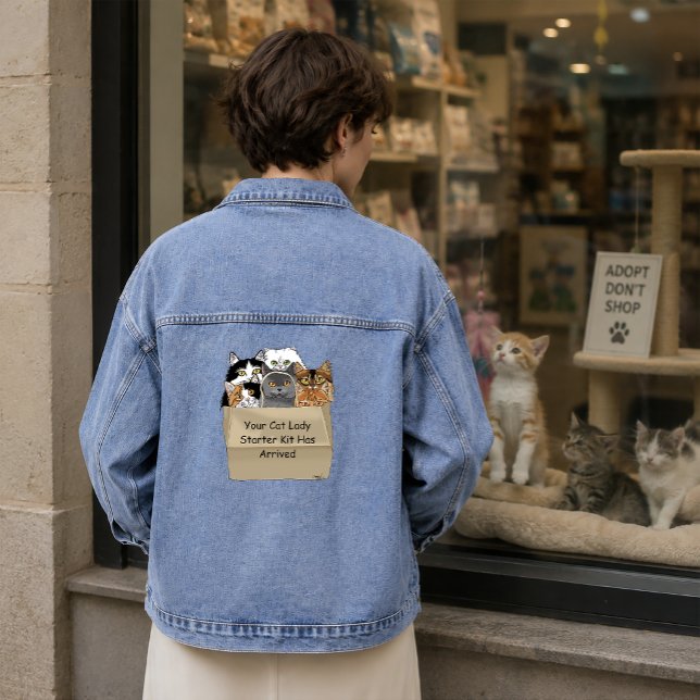 Veste En Jean Kit de démarrage de Dame de Chat (Créateur téléchargé)