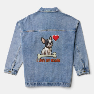 Veste En Jean La chemise présente une adorable illustration
