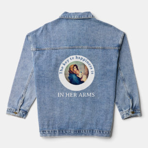 Veste En Jean La clé du bonheur T-shirt catholique