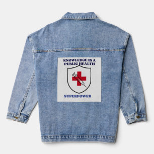 Veste En Jean La connaissance est une superpuissance de santé pu
