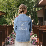 Veste En Jean La mariée<br><div class="desc">Superbe veste en denim. Parfait pour la photo avec la fête de la Mariée !</div>