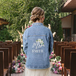 Veste En Jean La Mariée Mme White Lilies Floral Bouquet<br><div class="desc">Superbe veste en denim. Parfait pour la photo avec la fête de la Mariée !</div>