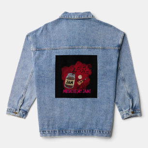Veste En Jean La Musique Est Mon Jam Purple