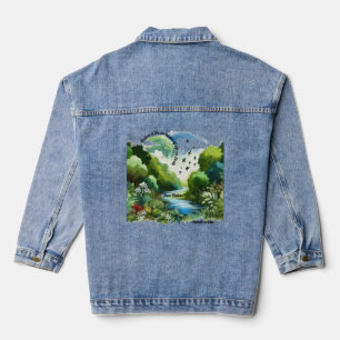Veste En Jean La nature est la colonne vertébrale de la vie sur