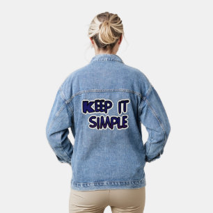 Veste En Jean La simplicité parle plus fort : l'idée d'un texte