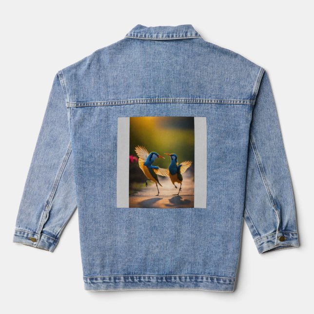 Veste En Jean La valse plumée (Verso)
