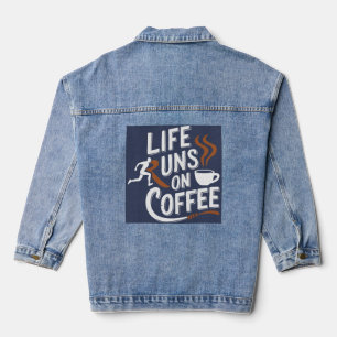 Veste En Jean La vie tourne sur le café
