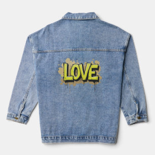 Veste En Jean L'amour urbain fleurit