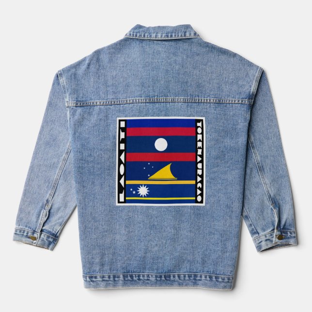 Veste En Jean Laoaiti et Tokenauracao (Verso)