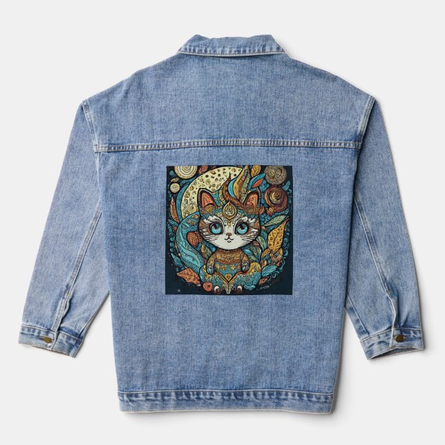 Veste En Jean L'art du doodle (Verso)